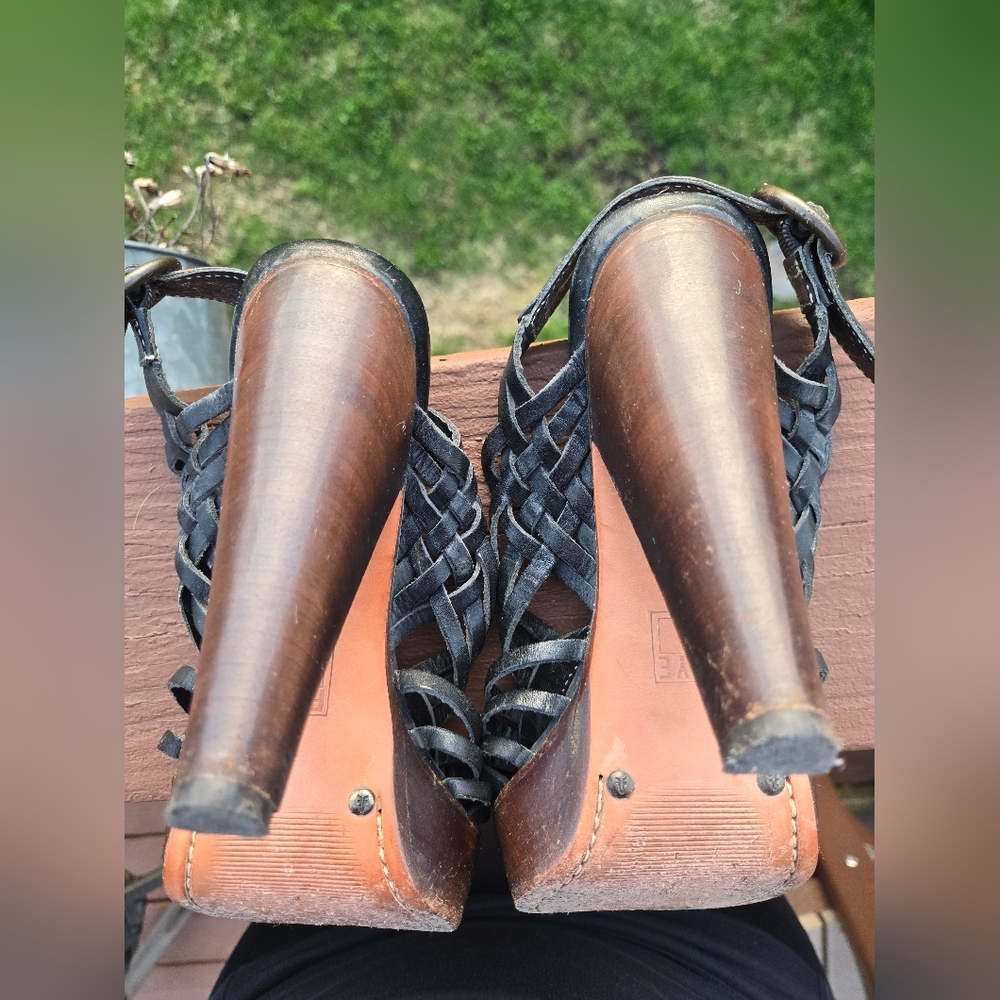 Frye Slingback Platform Heels - image 8